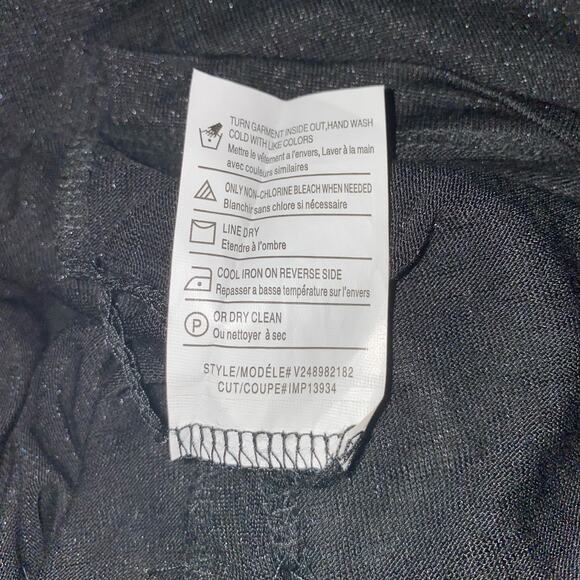 Vince Black White Colorblock V-Neck Long Sleeve Pullover Sweater Top Size Small - Picture 7 of 7